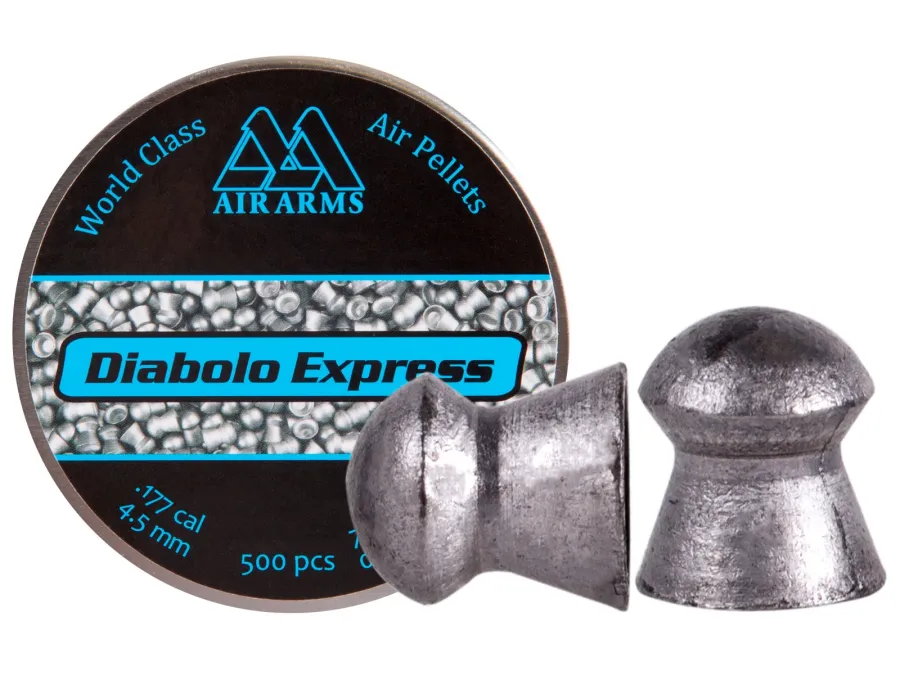 Air Arms Diabolo Express.177 Cal, 7.87 Grains, Domed, 500ct 0.177