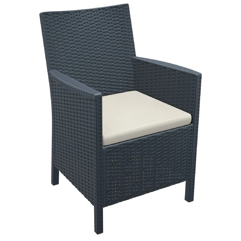 WickerLook California Chair - Rattan Gray