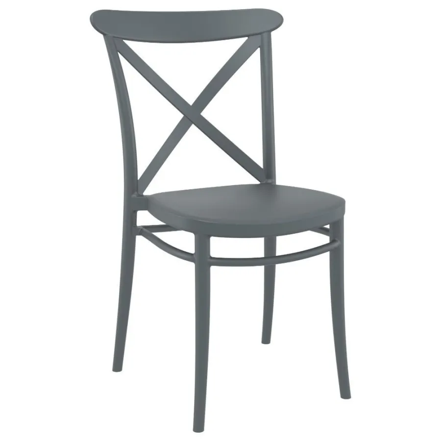 Siesta Cross Chair - Dark Gray