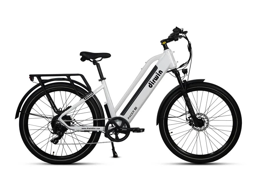 Dirwin Pacer Lite ST Commuter E-Bike (White)