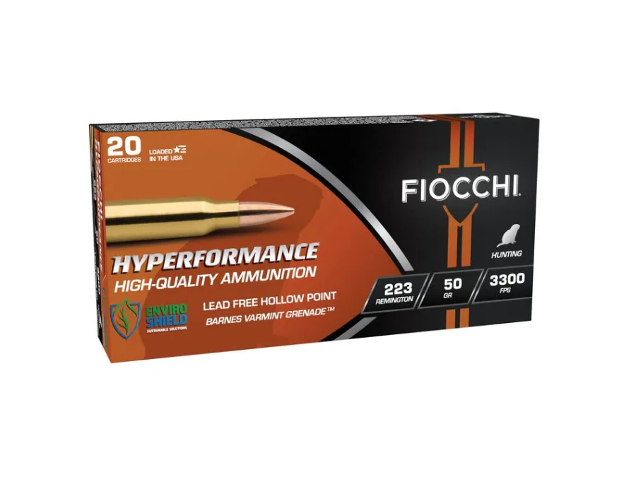 Fiocchi Hyperformance Rifle Rounds,.223 Remington, 20