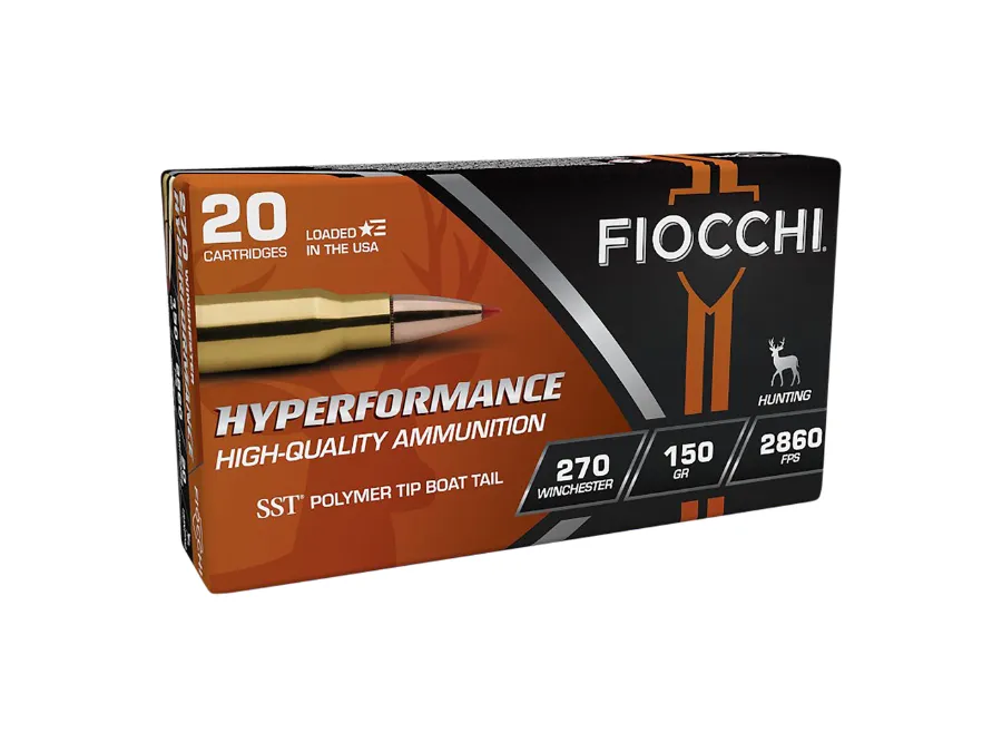 Fiocchi Hyperformance Rifle Rounds,.270 Winchester, 20