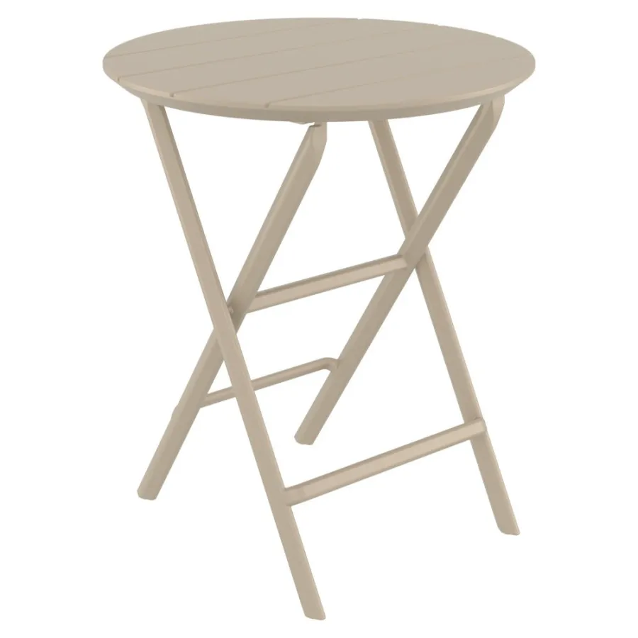 Siesta Helen Round Folding Bistro Table - Taupe
