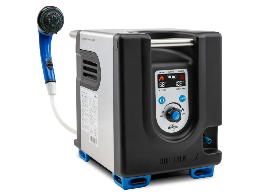 Hike Crew Portable Propane Water Heater & Shower Pump Built-in Battery