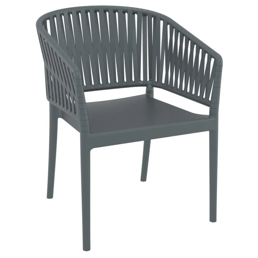 Siesta Portofino Dining Armchair - Dark Gray