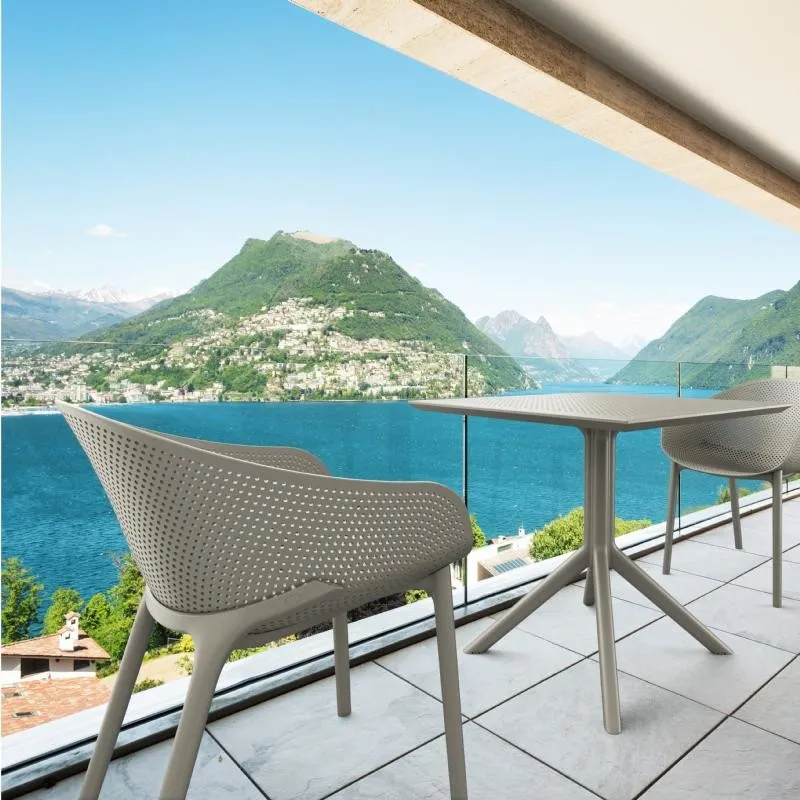 Siesta Sky Bistro Set 3 Piece - Taupe