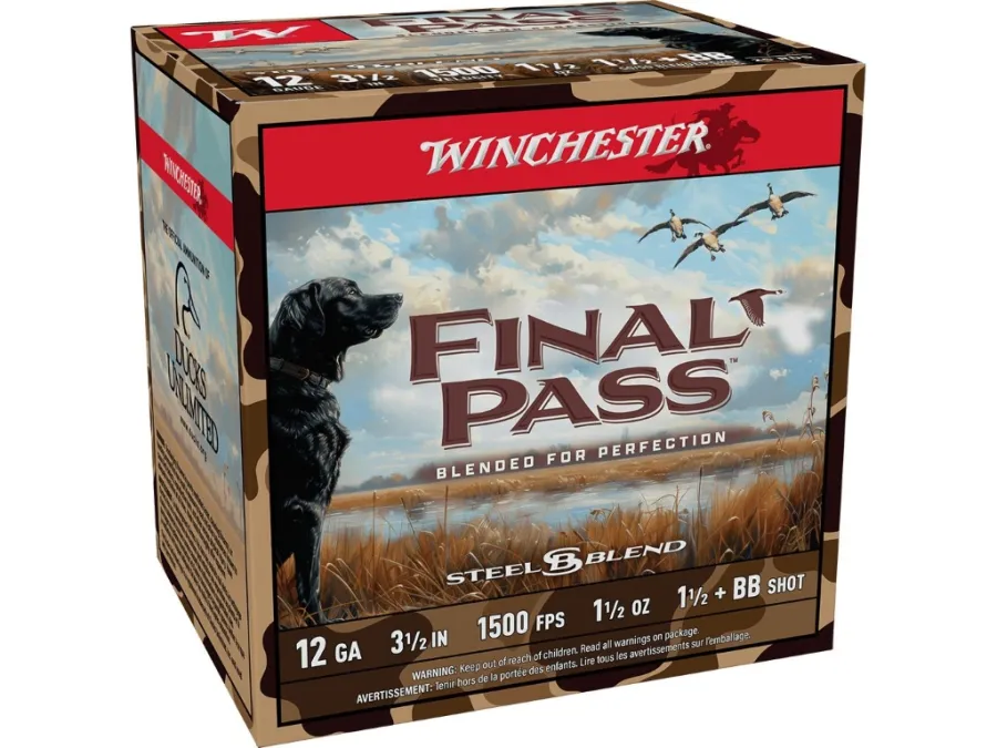 Winchester Final Pass Shotgun Ammo, 12 Gauge, 25